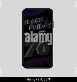 Super offerta Black Friday. Illustrazione vettoriale Illustrazione Vettoriale