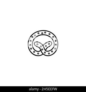 Icona a forma di panetteria disegnata a mano per il web. Carino profilo disegnati a mano prodotti da forno vettore icone illustrazioni isolate su sfondo bianco. Perfe Illustrazione Vettoriale