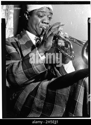 William P Gottlieb Fotografia di Louis Armstrong - Aquarium, New York Foto Stock