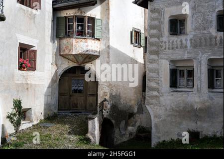 A Guarda im Engadin am 27.07.21. Foto Stock