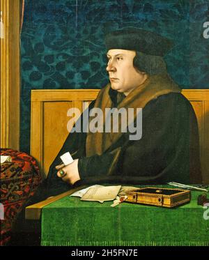 THOMAS CROMWELL (c 1485-1540) Avvocato inglese e ministro capo di Enrico VIII dipinto da Hans Holbein il giovane circa 1533 Foto Stock