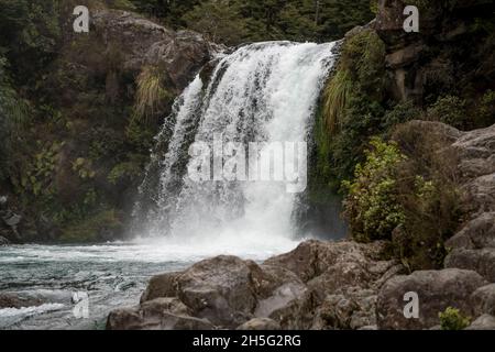 Cascate di Tawhai nel Parco Nazionale di Tongariro, Isola del Nord, Nuova Zelanda. Foto Stock