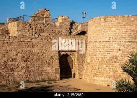 Castello di Othello, (Torre di Othello) Famagosta, Cipro settentrionale. Foto Stock