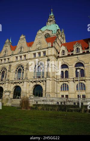 Il nuovo Municipio di Hannover dal 1913 Foto Stock