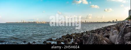 Marine Drive, Nariman Point - Mumbai, India Foto Stock