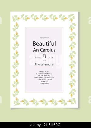 Acquerello naturale cosmo fiore e lasciare set design Illustrazione Vettoriale