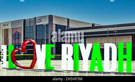 I Love Riyadh - variazioni Foto Stock