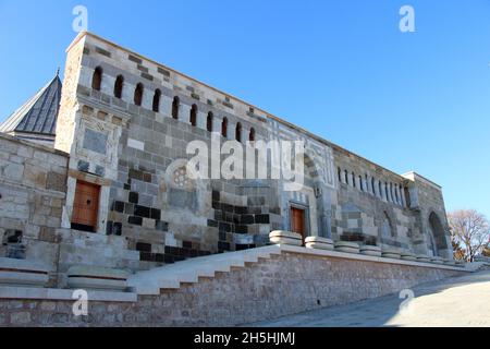 La Moschea di Konya Alaeddin fu costruita nel XIII secolo durante il periodo dell'Anatolia Seljuk. Konya, Turchia. Foto Stock