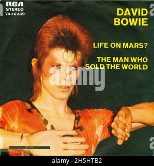 Copertina singola vintage - 1973- David Bowie - Life on Mars - D Foto Stock