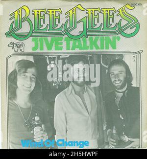 Copertina singola vintage - Bee Gees, The - Jive Talking - D - 1975 Foto Stock