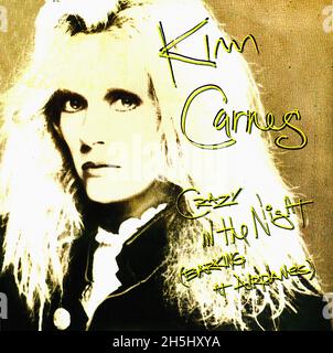 Copertina singola vintage - Carnes, Kim - Crazy in the Night - F - 1985 Foto Stock