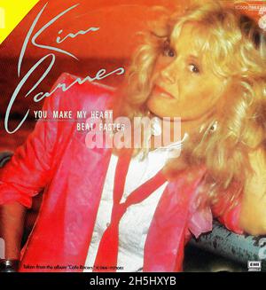 Copertina singola vintage - Carnes, Kim - You Make My Heart Beat Faster - D - 1983 Foto Stock