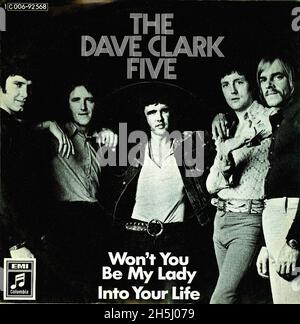 Copertina singola vintage - Dave Clark Five, The - Won't You Be My Lady - D - 1971 Foto Stock