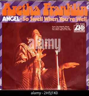 Copertina singola vintage - Franklin, Aretha - Angel - D - 1973 Foto Stock