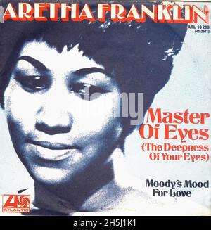 Copertina singola vintage - Franklin, Aretha - Maestro degli occhi - D - 1973 Foto Stock