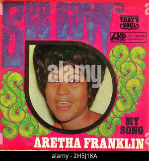 Copertina singola vintage - Franklin, Aretha - Vedi sega - D -1968 Foto Stock