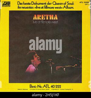 Copertina singola vintage - Franklin, Aretha - Harlem spagnolo - D -1971 01 Foto Stock