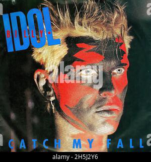 Copertina singola vintage - Idol, Billy - Catch My Fall - D - 1984 02 Foto Stock