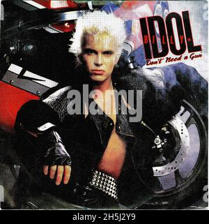 Copertina singola vintage - Idol, Billy - non serve una pistola - D - 1987 02 Foto Stock