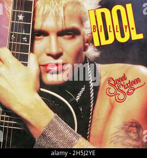 Copertina singola vintage - Idol, Billy - Sweet sedici - D - 1987 02 Foto Stock