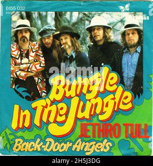 Copertina singola vintage - Jethro Tull - la giungla nella giungla - D - 1974 Foto Stock