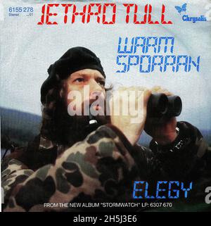 Copertina singola vintage - Jethro Tull - Warm Sportran - D - 1979 Foto Stock