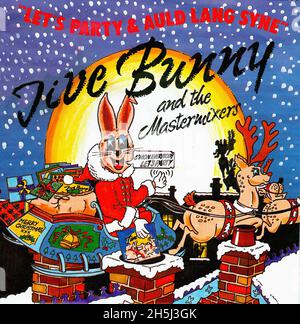 Copertina singola vintage - Jive Bunny - Let's Party - D - 1989 Foto Stock