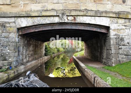 Vacanza in barca sul canale Shropshire Union. Foto Stock