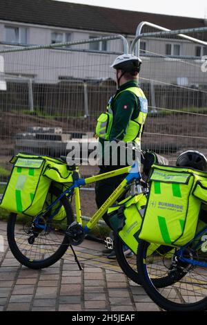 TEMPESTA meccanica visiva a govan 10/11/21 cop26 Foto Stock