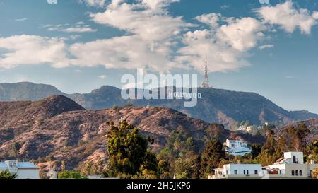 Hollywood Hills a Los Angeles, California. Foto Stock