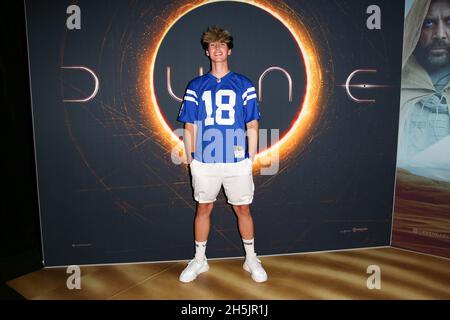 10 novembre 2021: FONZIE GOMEZ partecipa alla Sydney Premiere of 'Dune' all'evento Cinemas George Street il 10 novembre 2021 a Sydney, NSW Australia (Credit Image: © Christopher Khoury/Australian Press Agency via ZUMA Wire) Foto Stock