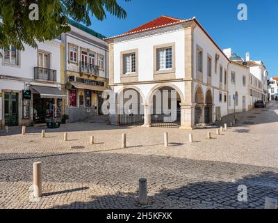 Lagos, Algarve, Portogallo - Novembre 10 2021: Vista del Mercado De Escravos, il Museo del mercato degli schiavi, situato nel centro storico di Lagos Foto Stock