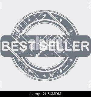 Grunge timbro di gomma con miglior venditore Illustrazione Vettoriale