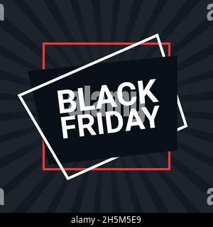 Design Black friday Flyer dalle forme geometriche Illustrazione Vettoriale