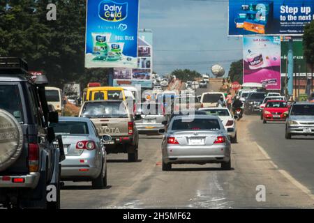 La Great East Road. Lusaka, Zambia Foto Stock
