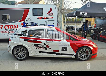 Antoni Arrufat Sole-Seat Leon FX 10 nel Subiba al Coll del Pollarre-2019 del Catalonia Mountain Motor Racing Championship Foto Stock