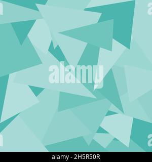 sfondo di triangoli turchesi di diversi colori, vettoriale Illustrazione Vettoriale