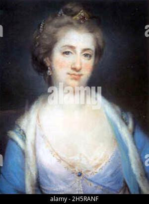 ELIZABETH PIERREPONT née Chudleigh (1721-1788) noblewoman inglese e cortigiano Foto Stock