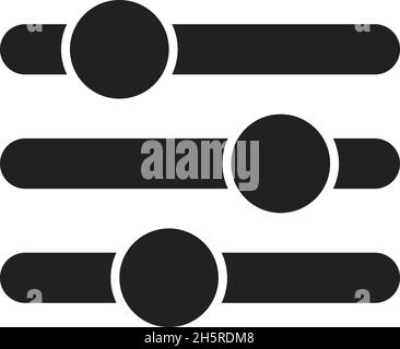 Impostazione del vettore livello icona. Illustrazione isolata per il web design Illustrazione Vettoriale