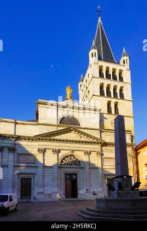 Chiesa di Notre-Dame-de-Liesse. Centro storico di Annecy. Il dipartimento dell'alta Savoia nella regione Auvergne-Rhône-Alpes della Francia. In gran parte b Foto Stock