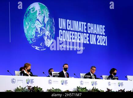 PATRICIA ESPINOSA, ARCHIE YOUNG, ALOK SHARMA, 2021 Foto Stock