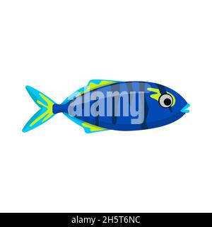 Pesce in stile cartone animato Illustrazione Vettoriale
