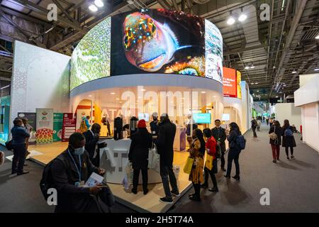 Glasgow, Scozia, Regno Unito. 11 novembre 2021. 12° giorno del vertice sul clima di UM COP26 a Glasgow. PIC; padiglione Qatar al COp26. Iain Masterton/Alamy Live News. Foto Stock