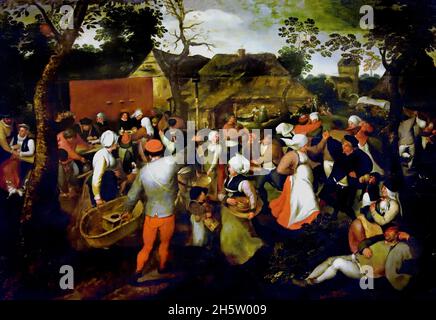 Peasant Wedding 1570 Pieter Brueghel The Younger 1564 - 1638 Anversa Fiammingo Belgio Foto Stock