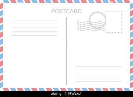 cartolina con trama di carta bianca in stile piatto Illustrazione Vettoriale