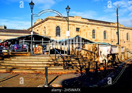 Doncaster Market, Doncaster, Inghilterra Foto Stock