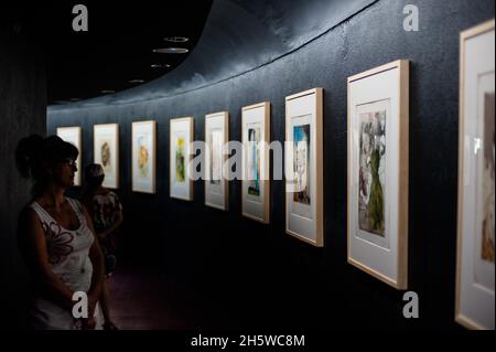 FIGUERES, SPAGNA - 6 AGOSTO 2021: Vista interna del Museo e Teatro Salvador Dalí a Figueres Foto Stock