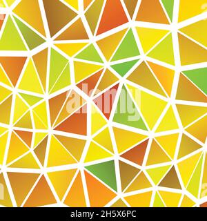 Sfondo mosaico arcobaleno poligonale. Illustrazione polyvettoriale bassa astratta. Motivo triangolare in stile mezzitoni. Modello geometrico di business design Illustrazione Vettoriale