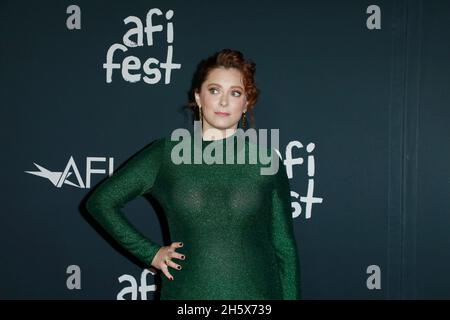 10 novembre 2021, Los Angeles, CA, Stati Uniti d'America: LOS ANGELES - NOV 10: Rachel Bloom at 2021 AFI Fest - Opening Night Gala ''tick, tickâ€¦BOOM'' al TCL Chinese Theatre IMAX il 10 novembre 2021 a Los Angeles, CA (Credit Image: © Kay Blake/ZUMA Press Wire) Foto Stock