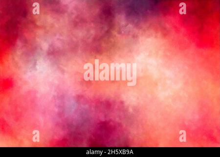 Sfondo a nuvola di colore rosso, giallo, magenta, arancione Foto Stock